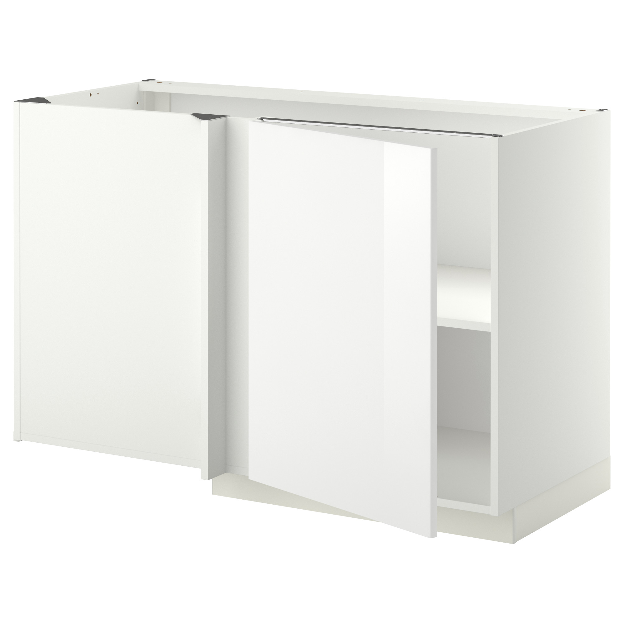 METOD corner base cabinet with shelf