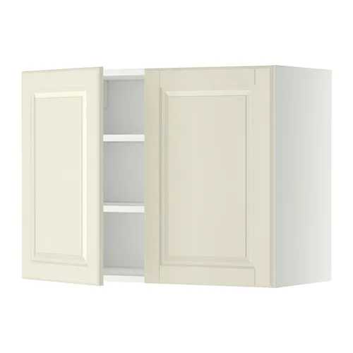 METOD - 壁櫃附層板/2門板, 白色/Bodbyn 淺乳白色, 80x37x60 公分 | IKEA 線上購物 - PE352285_S4