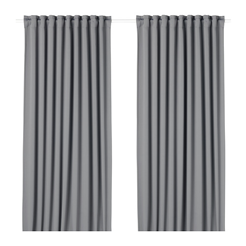 MAJGULL - 遮光窗簾 2件裝, 灰色 | IKEA 線上購物 - PE676987_S4