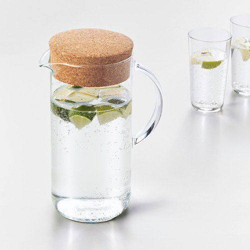 IKEA 365+ - 附蓋冷水壺, 透明玻璃/軟木 | IKEA 線上購物 - PE629221_S4