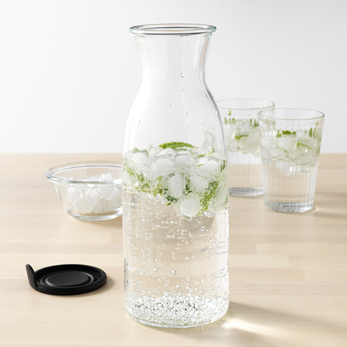 VARDAGEN - 附蓋玻璃水瓶, 透明玻璃 | IKEA 線上購物 - PE575239_S4