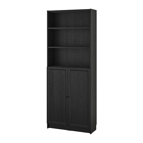 BILLY/OXBERG bookcase with doors