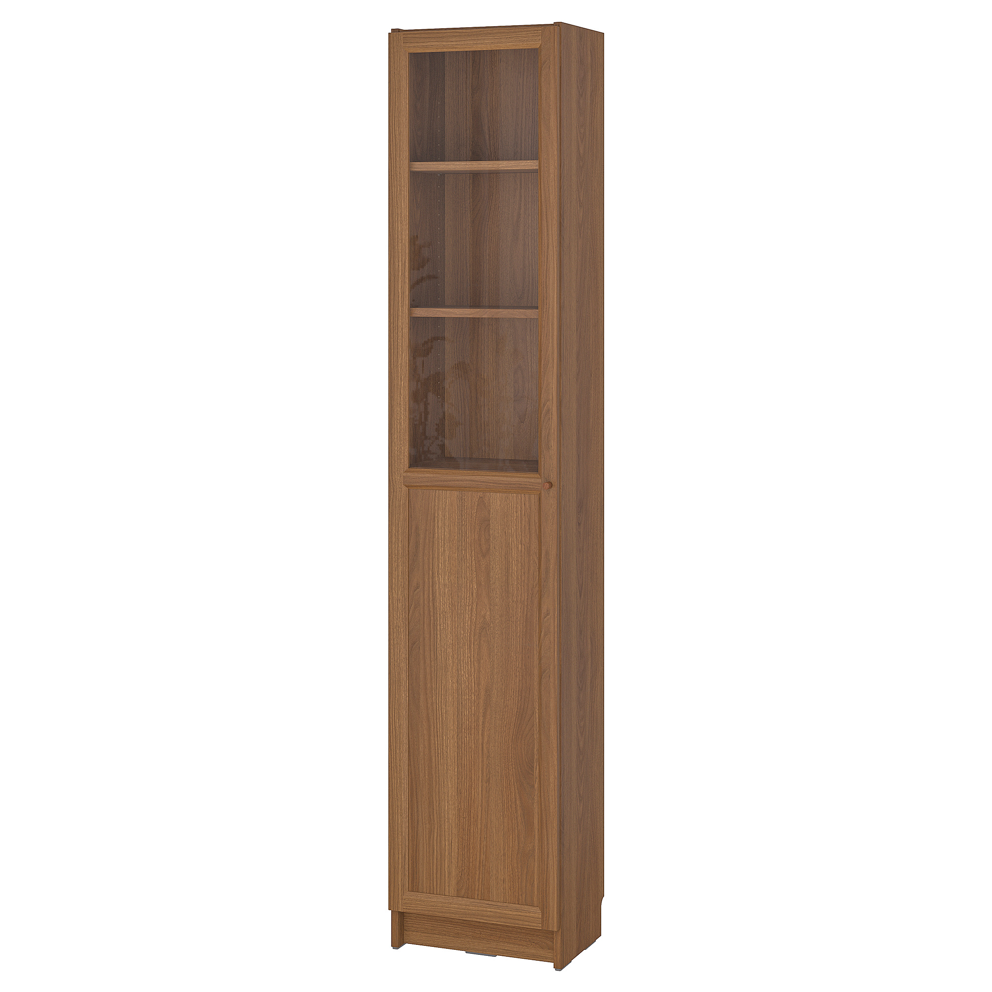 BILLY/OXBERG bookcase with panel/glass door