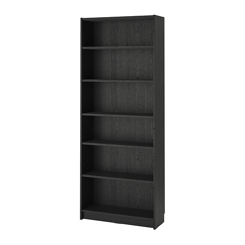 BILLY - 書櫃, 黑色 橡木紋, 80x28x202 公分 | IKEA 線上購物 - PE864708_S4