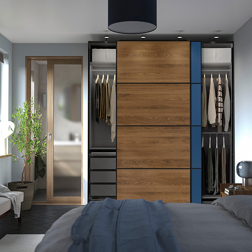 PAX/MEHAMN/AULI wardrobe with sliding doors