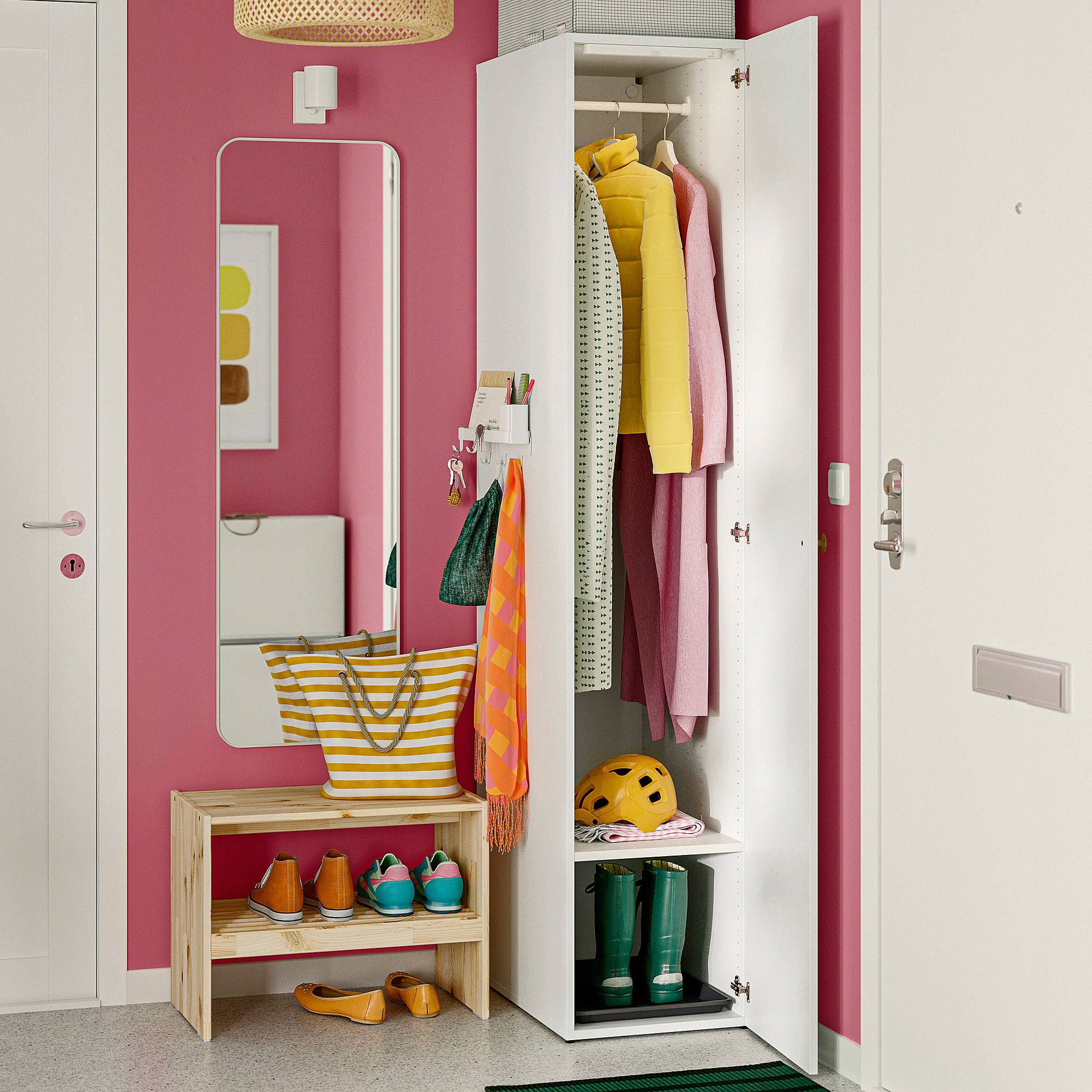 LASTARE wardrobe combination