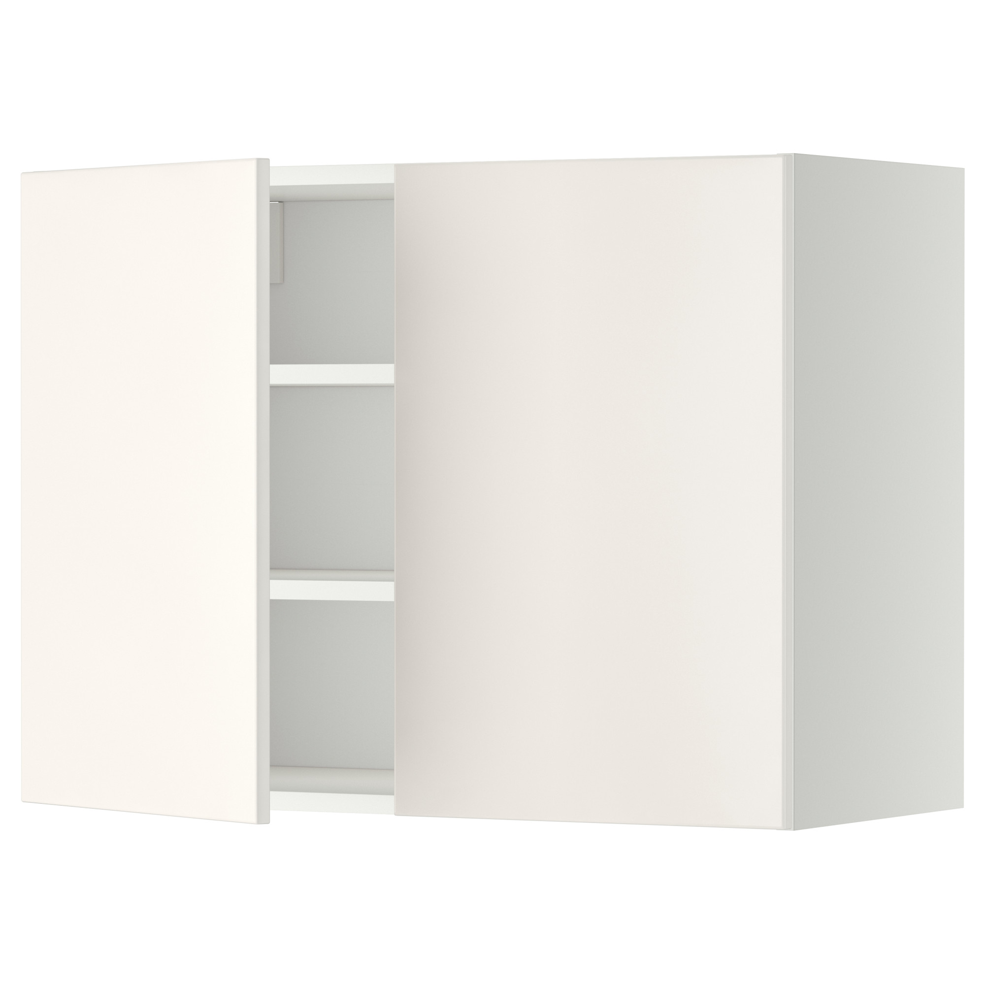 METOD wall cabinet with shelves/2 doors