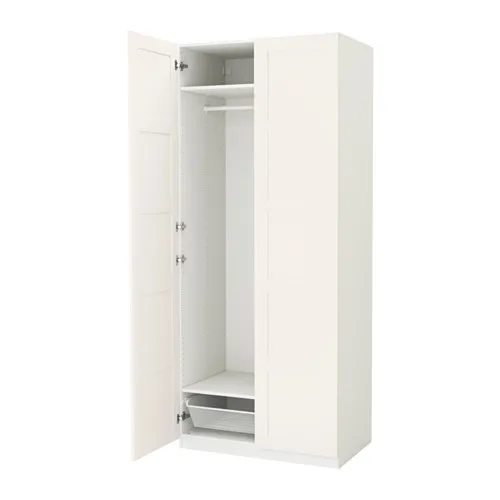 PAX/BERGSBO - 衣櫃/衣櫥, 白色/白色, 100x60x236 公分 | IKEA 線上購物 - PE562788_S4