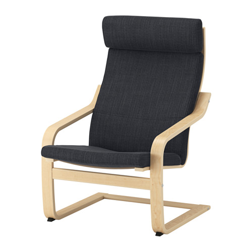 POÄNG - 扶手椅, 實木貼皮, 樺木/Hillared 碳黑色 | IKEA 線上購物 - PE628947_S4