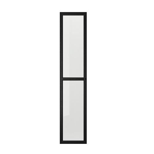 OXBERG - 玻璃門板, 黑色 橡木紋, 40x192 公分 | IKEA 線上購物 - PE864767_S4