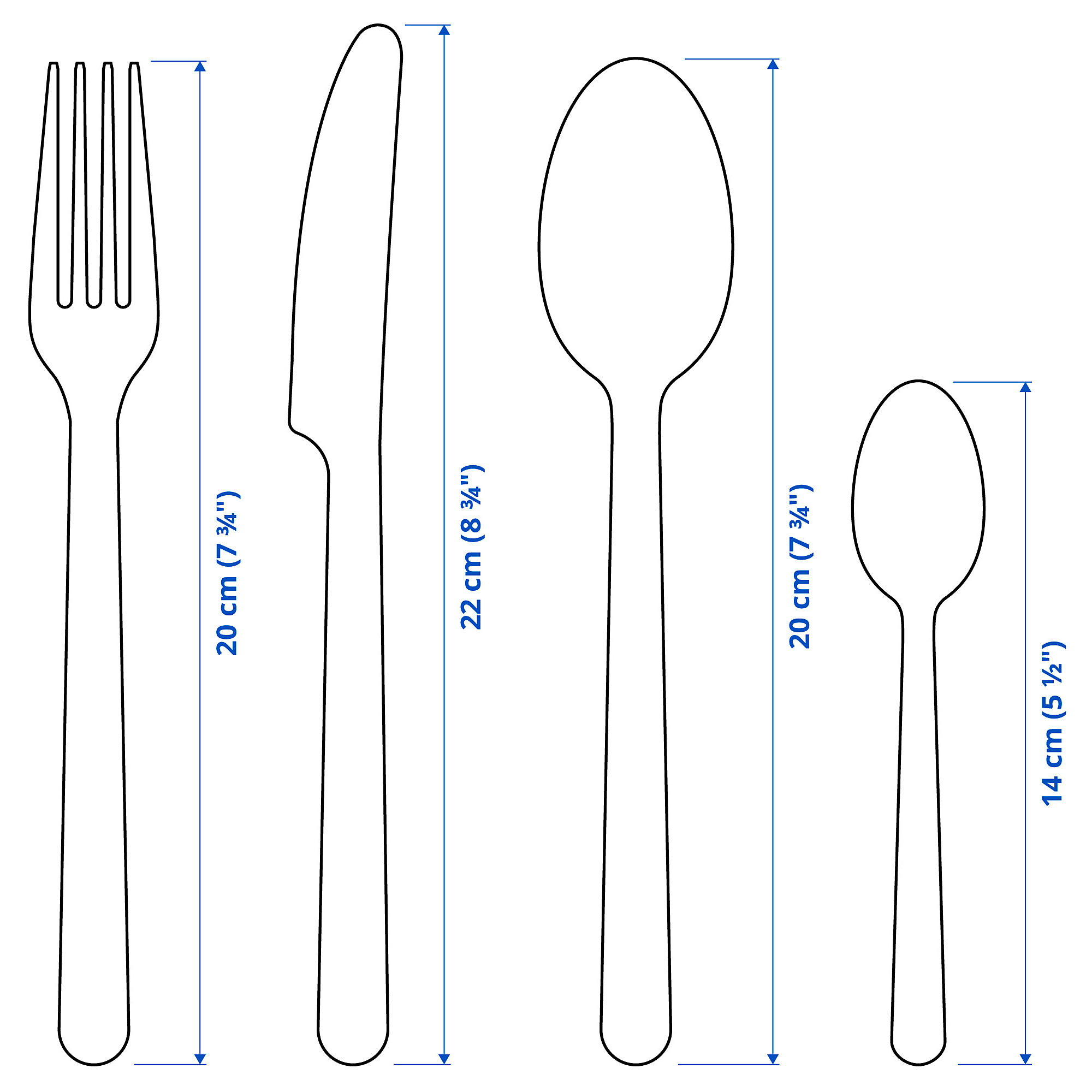 IKEA 365+ 24-piece cutlery set