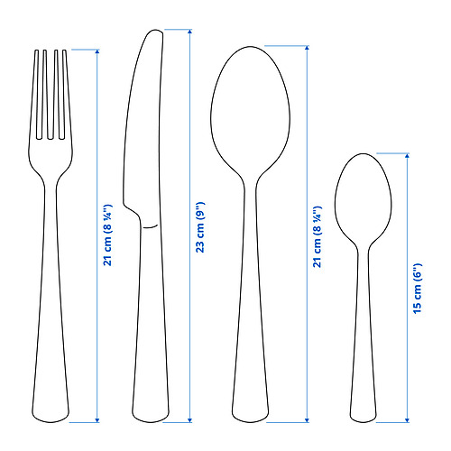 SEDLIG 餐具 24件組