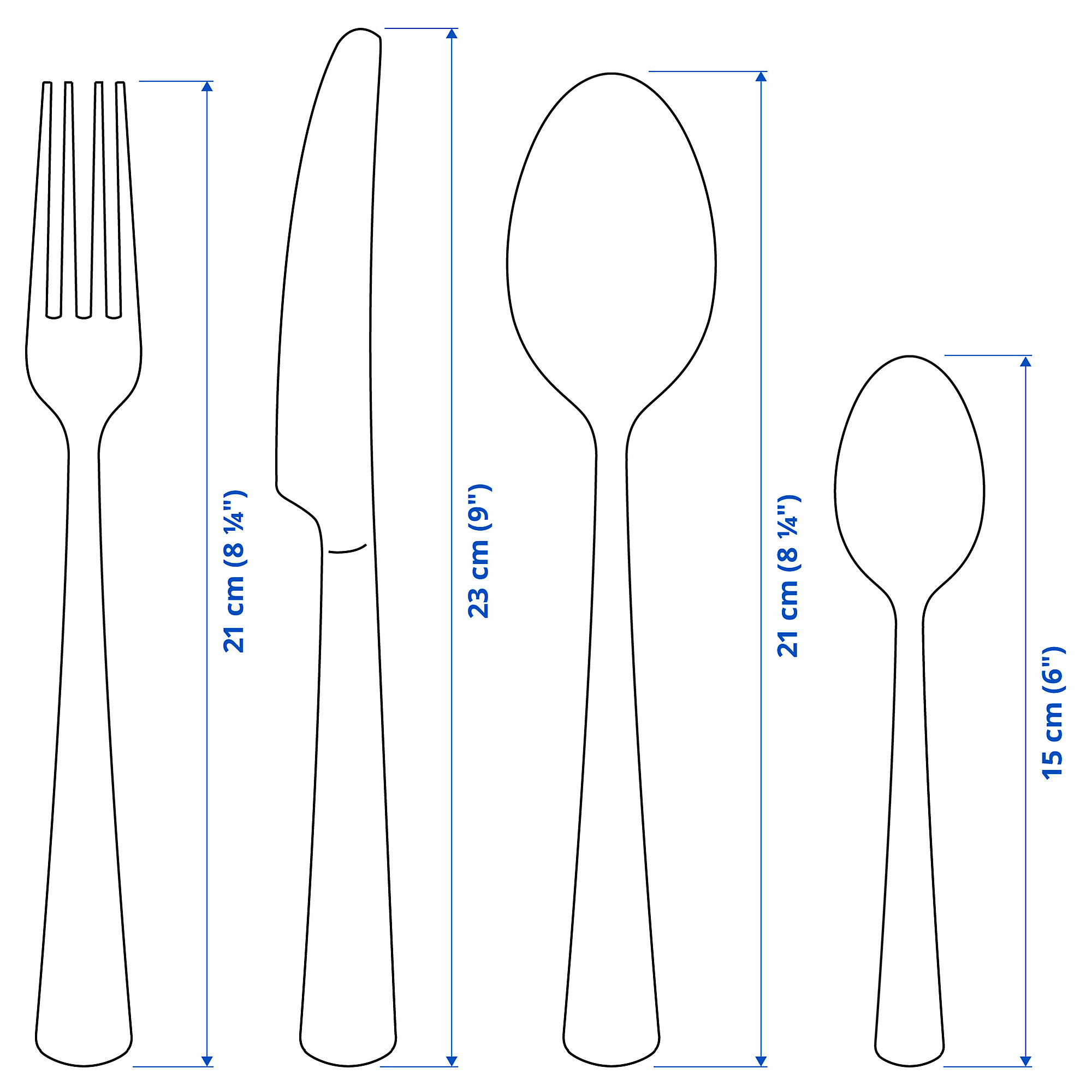 SEDLIG 餐具 24件組