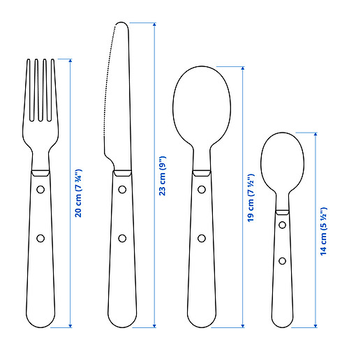 LIVNÄRA 24-piece cutlery set