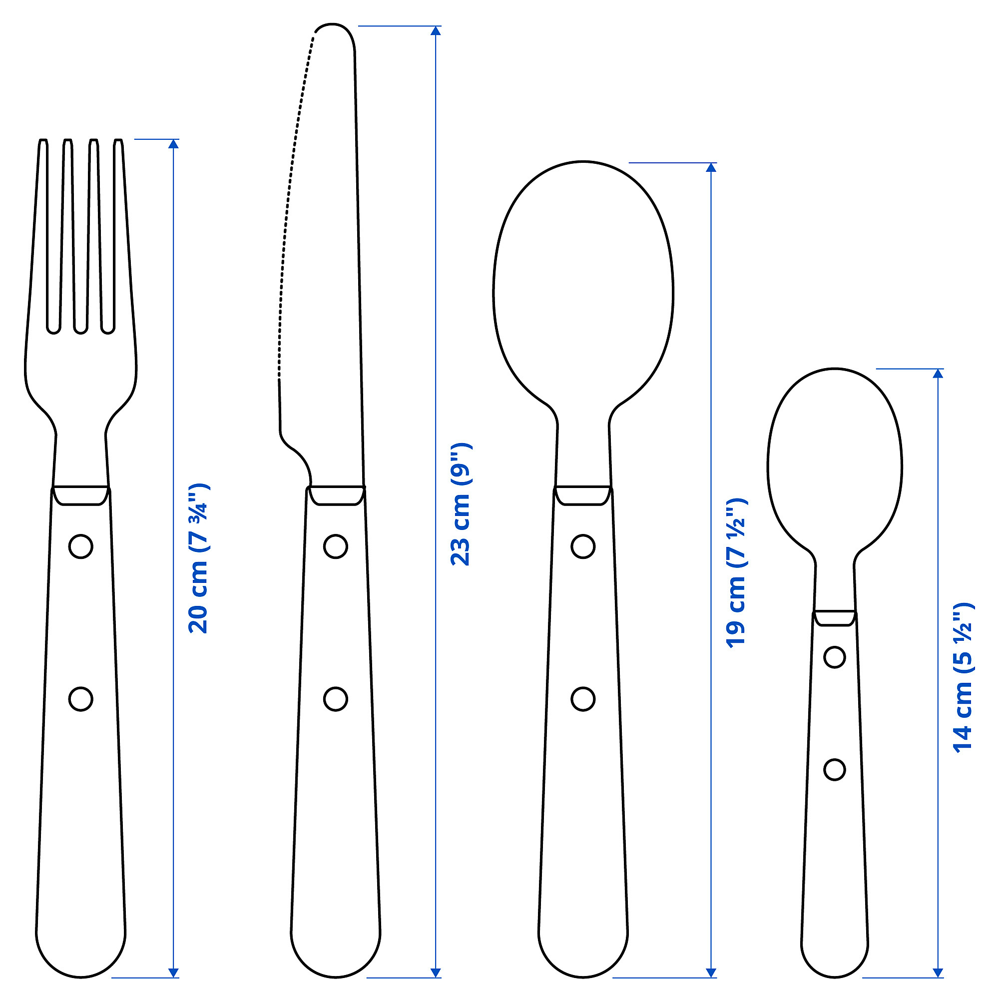 LIVNÄRA 24-piece cutlery set
