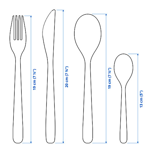 MOPSIG 16-piece cutlery set