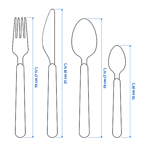 UPPHÖJD 16-piece cutlery set