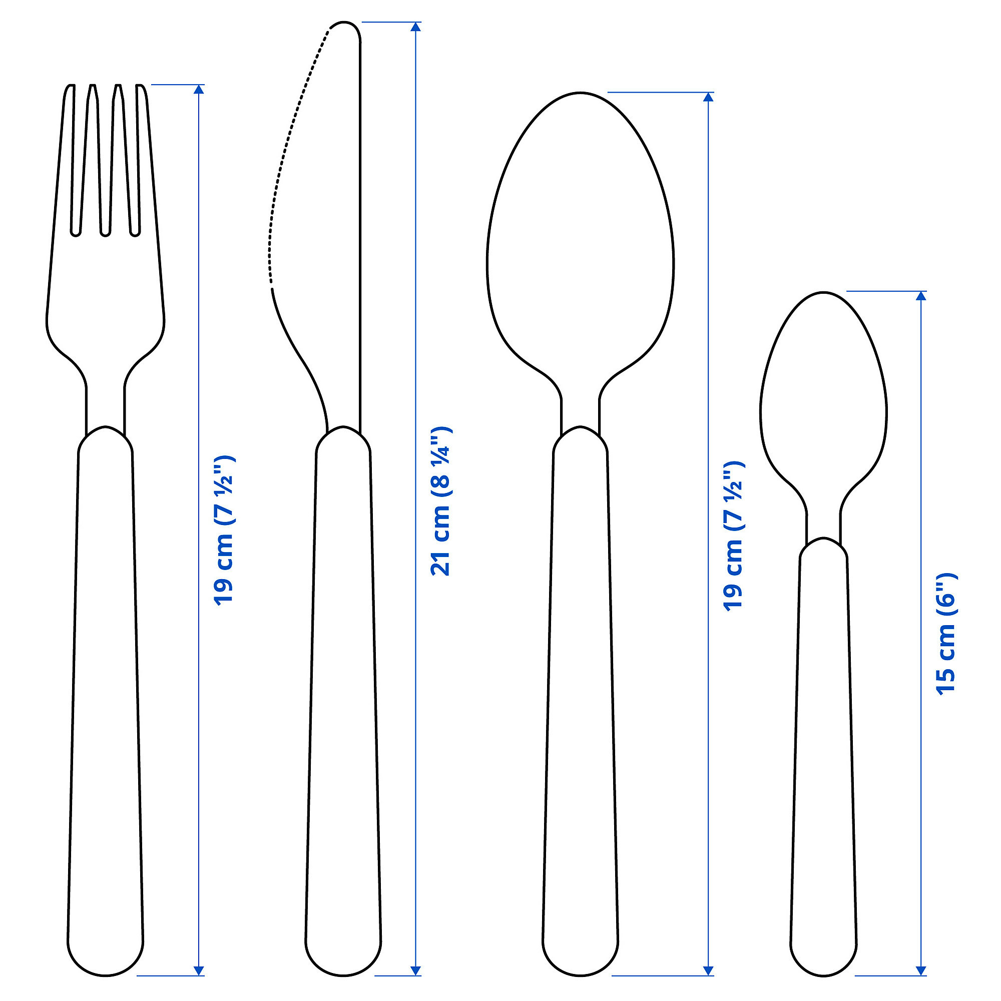 UPPHÖJD 16-piece cutlery set