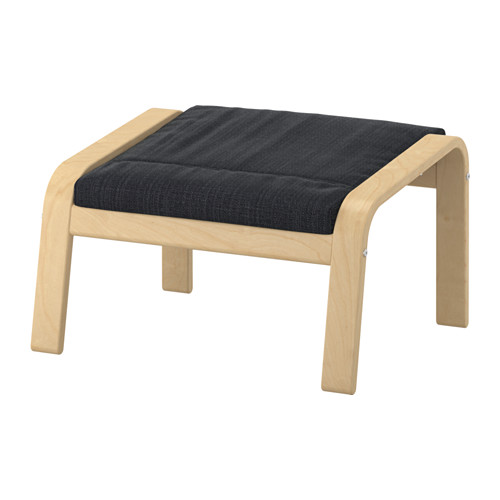 POÄNG - 椅凳, 實木貼皮, 樺木/Hillared 碳黑色 | IKEA 線上購物 - PE629066_S4