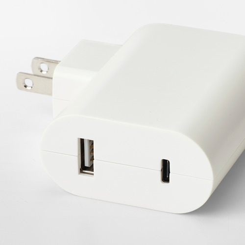 ÅSKSTORM - USB充電器 23W, 白色 | IKEA 線上購物 - PE766780_S4