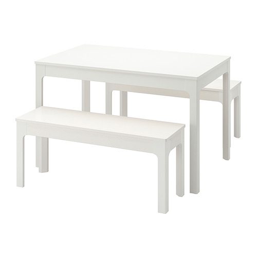 EKEDALEN/EKEDALEN 桌子及2張長凳