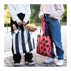 SKYNKE - 購物袋, 粉紅色/橘色 | IKEA 線上購物 - PE829211_S3