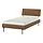 RÅDMANSÖ - bed frame, brown walnut effect, 120x200 cm | IKEA Taiwan Online - PE967510_S1