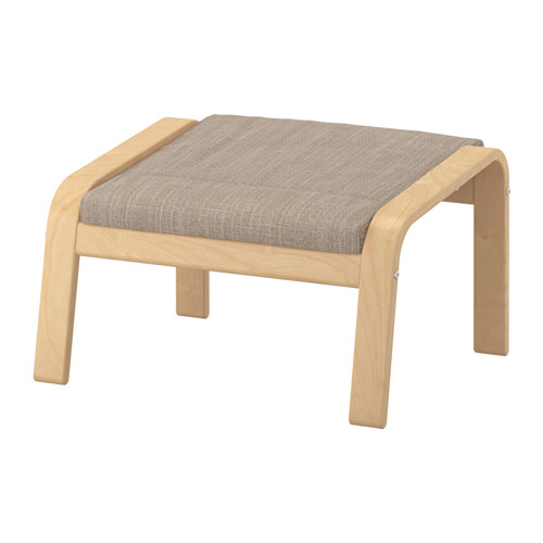 POÄNG - 椅凳, 實木貼皮, 樺木/Hillared 米色 | IKEA 線上購物 - PE629072_S4