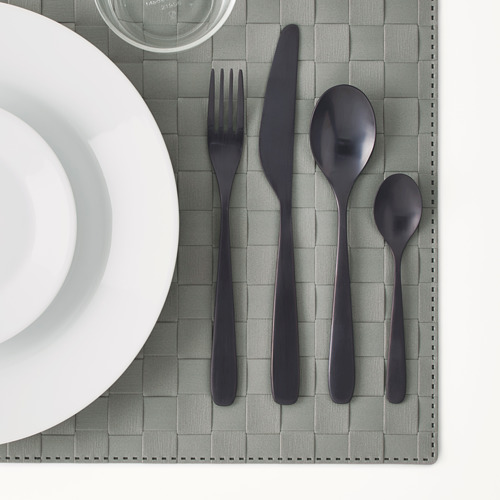 TILLAGD - 24-piece cutlery set, black | IKEA Taiwan Online - PE629439_S4