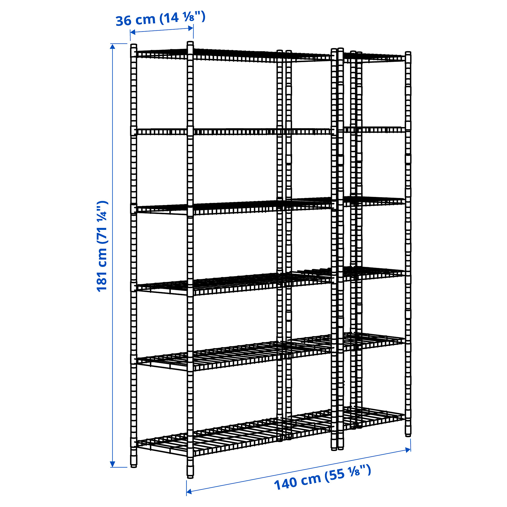 OMAR 2 shelf sections