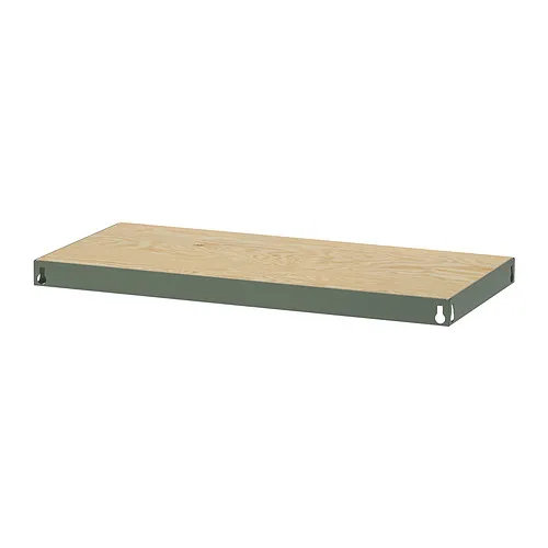 BROR - shelf, grey-green/pine plywood, 84x39 cm | IKEA Taiwan Online - PE903505_S4