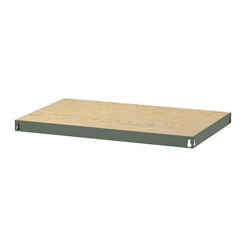 BROR - shelf, grey-green/pine plywood, 84x54 cm | IKEA Taiwan Online - PE903504_S4