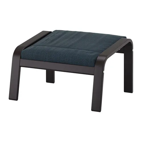 POÄNG - 椅凳, 黑棕色/Hillared 深藍色 | IKEA 線上購物 - PE629088_S4