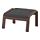 POÄNG - footstool, brown/Hillared anthracite | IKEA Taiwan Online - PE629091_S1