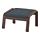 POÄNG - 扶手椅及腳凳, 棕色/Hillared 深藍色 | IKEA 線上購物 - PE629098_S1