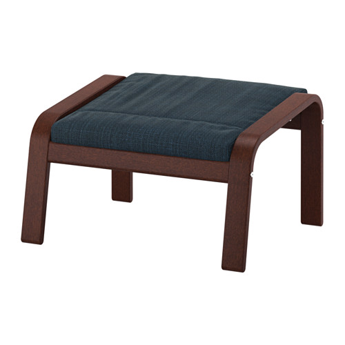 POÄNG - 扶手椅及腳凳, 棕色/Hillared 深藍色 | IKEA 線上購物 - PE629098_S4