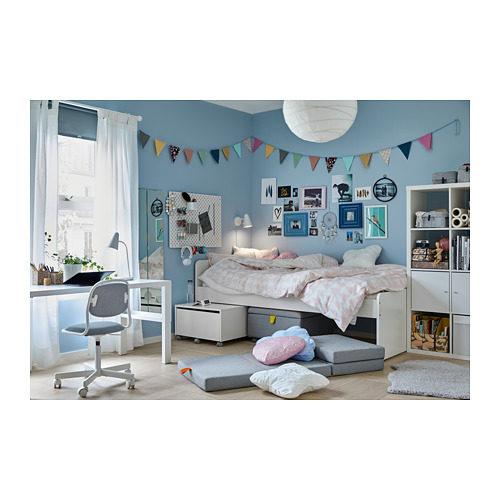 SLÄKT - 床框附床板條底座, 白色 | IKEA 線上購物 - PH146979_S4