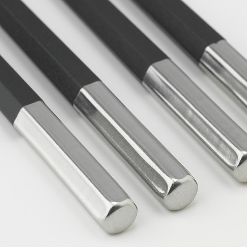 UTVERKA - chopsticks 2 pairs, black/plastic stainless steel | IKEA Taiwan Online - PE734284_S4