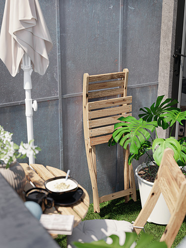 ASKHOLMEN - 戶外餐桌椅組, 灰棕色 | IKEA 線上購物 - PH176847_S4