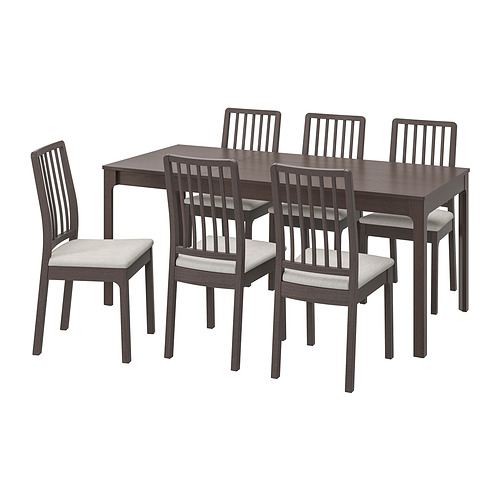 EKEDALEN/EKEDALEN table and 6 chairs