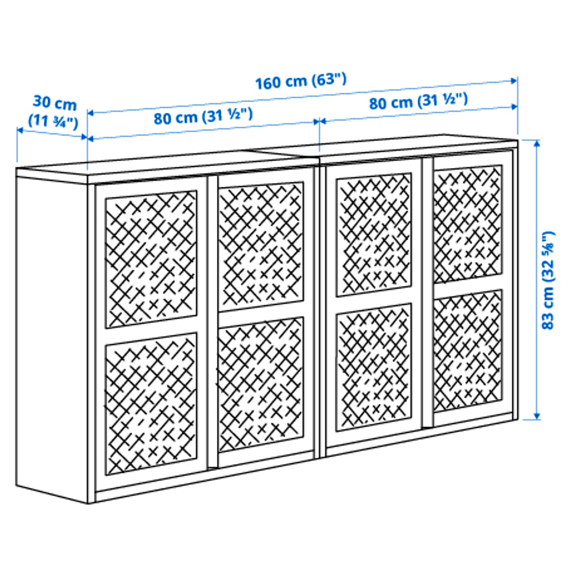 IVAR cabinet with doors