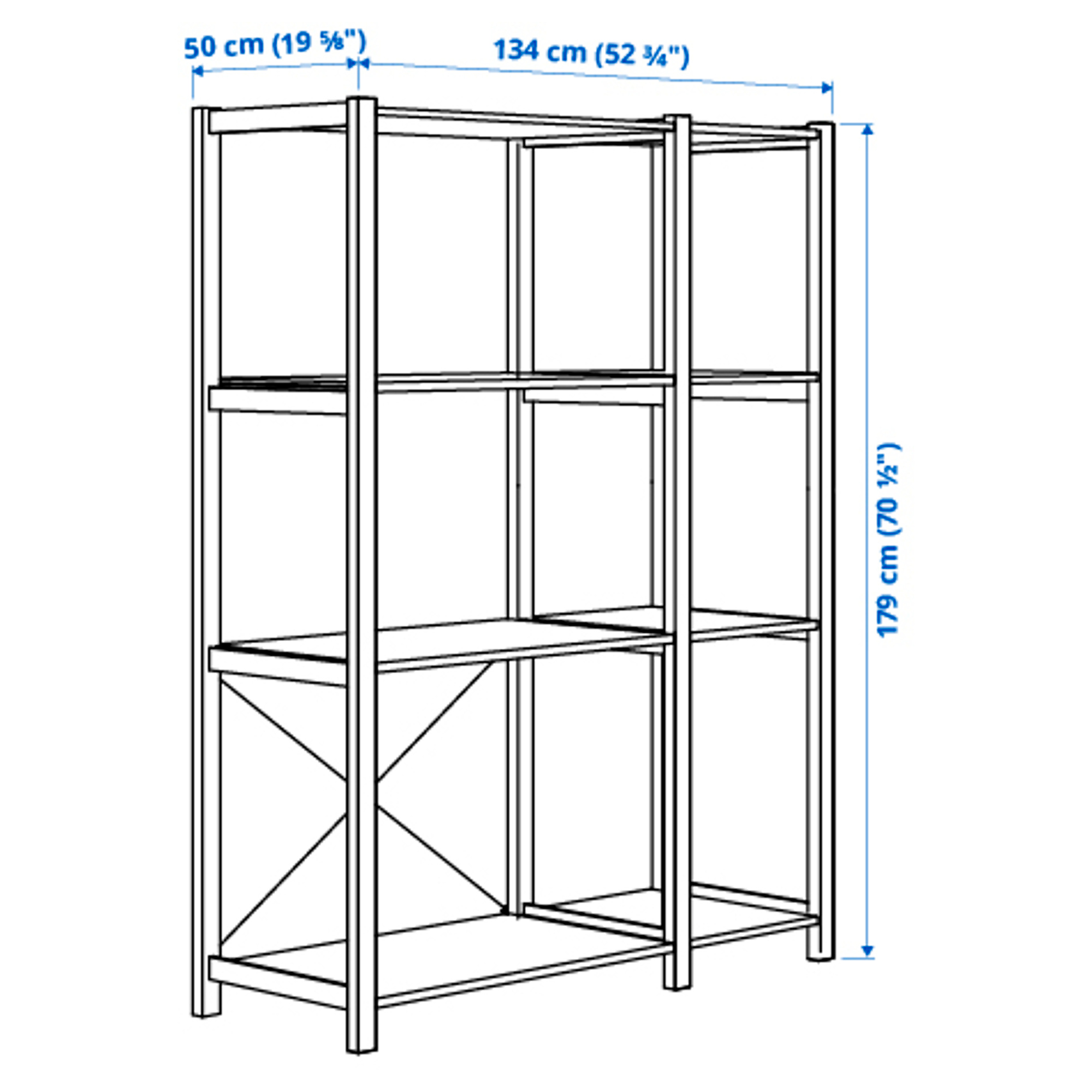 IVAR 2 sections/shelves