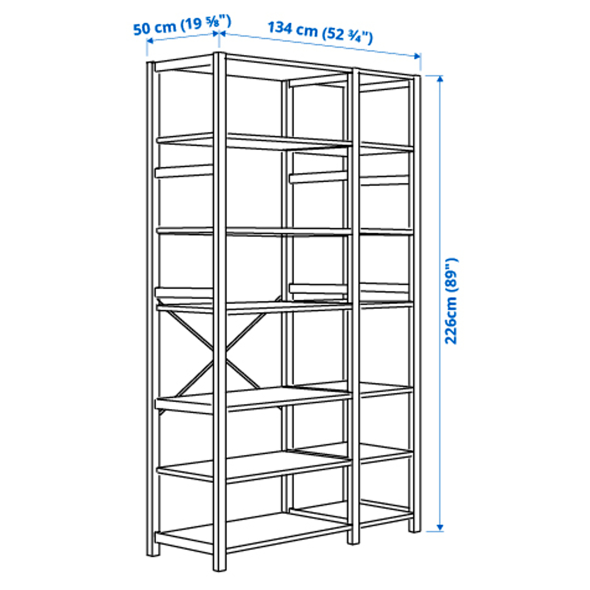 IVAR 2 sections/shelves