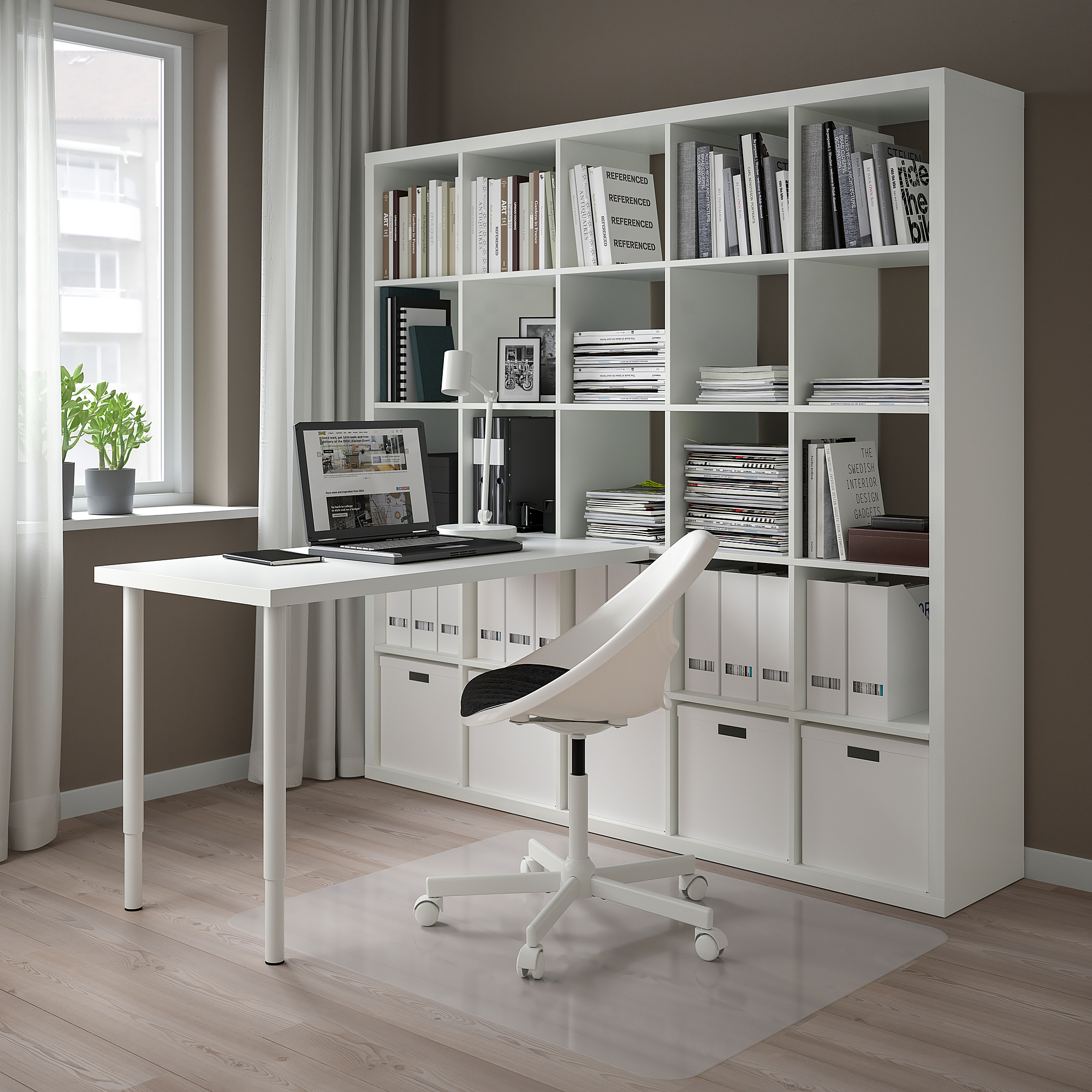 KALLAX/LAGKAPTEN desk combination