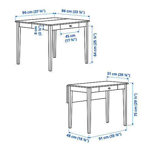 IDANÄS/INGOLF table and 1 chair