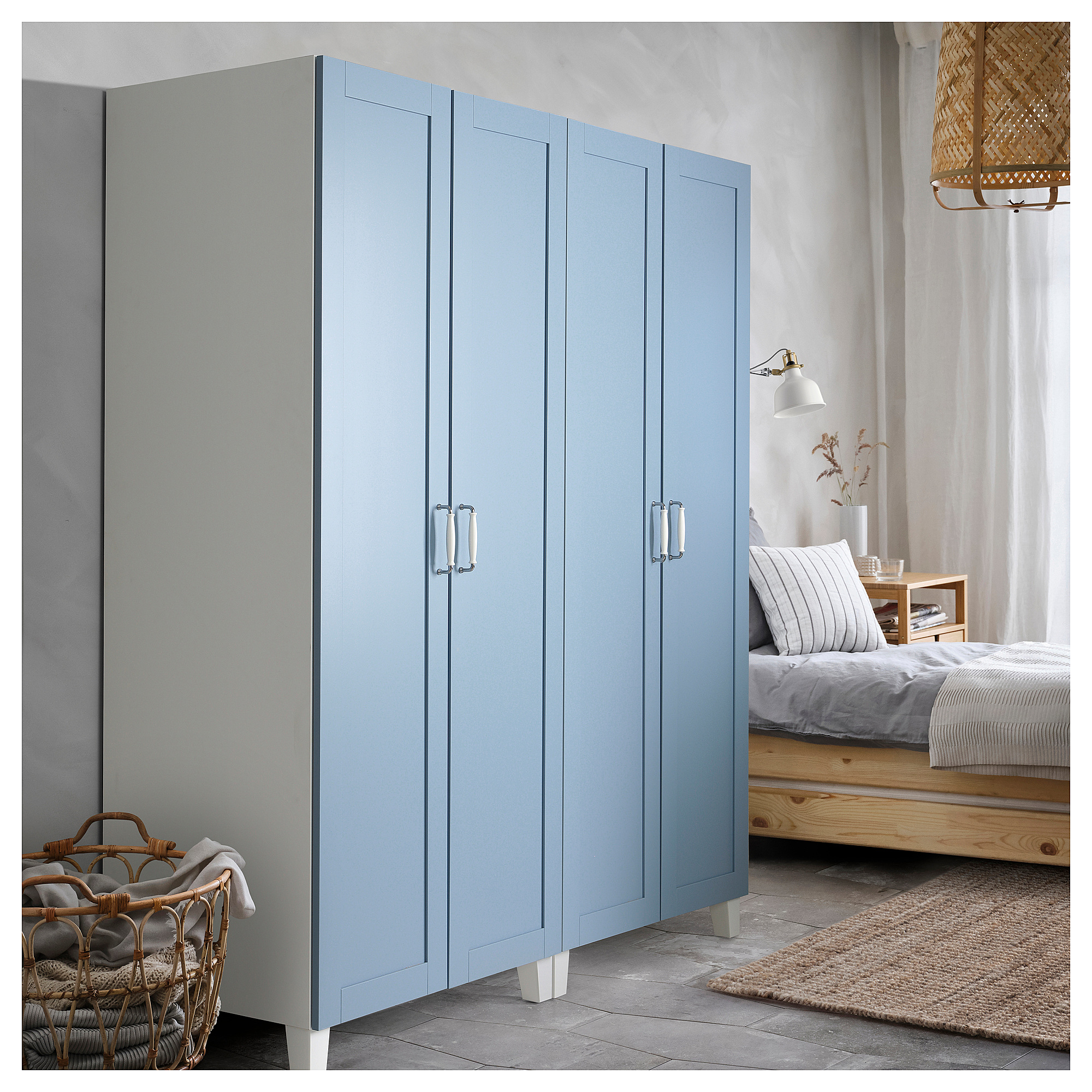 PLATSA wardrobe with 4 doors