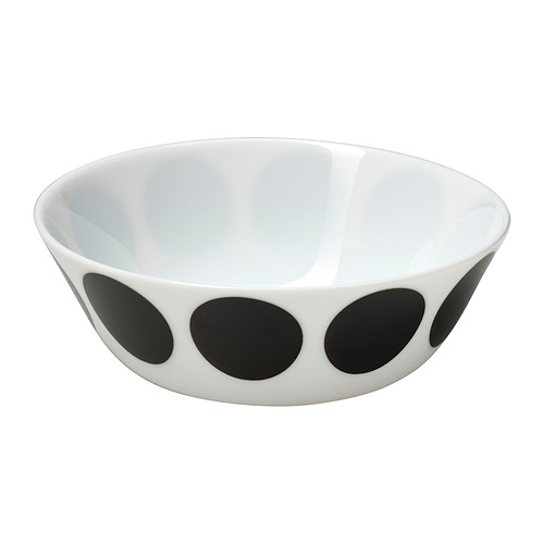 OFTAST - bowl, white black/dot pattern, 15 cm | IKEA Taiwan Online - PE967588_S4