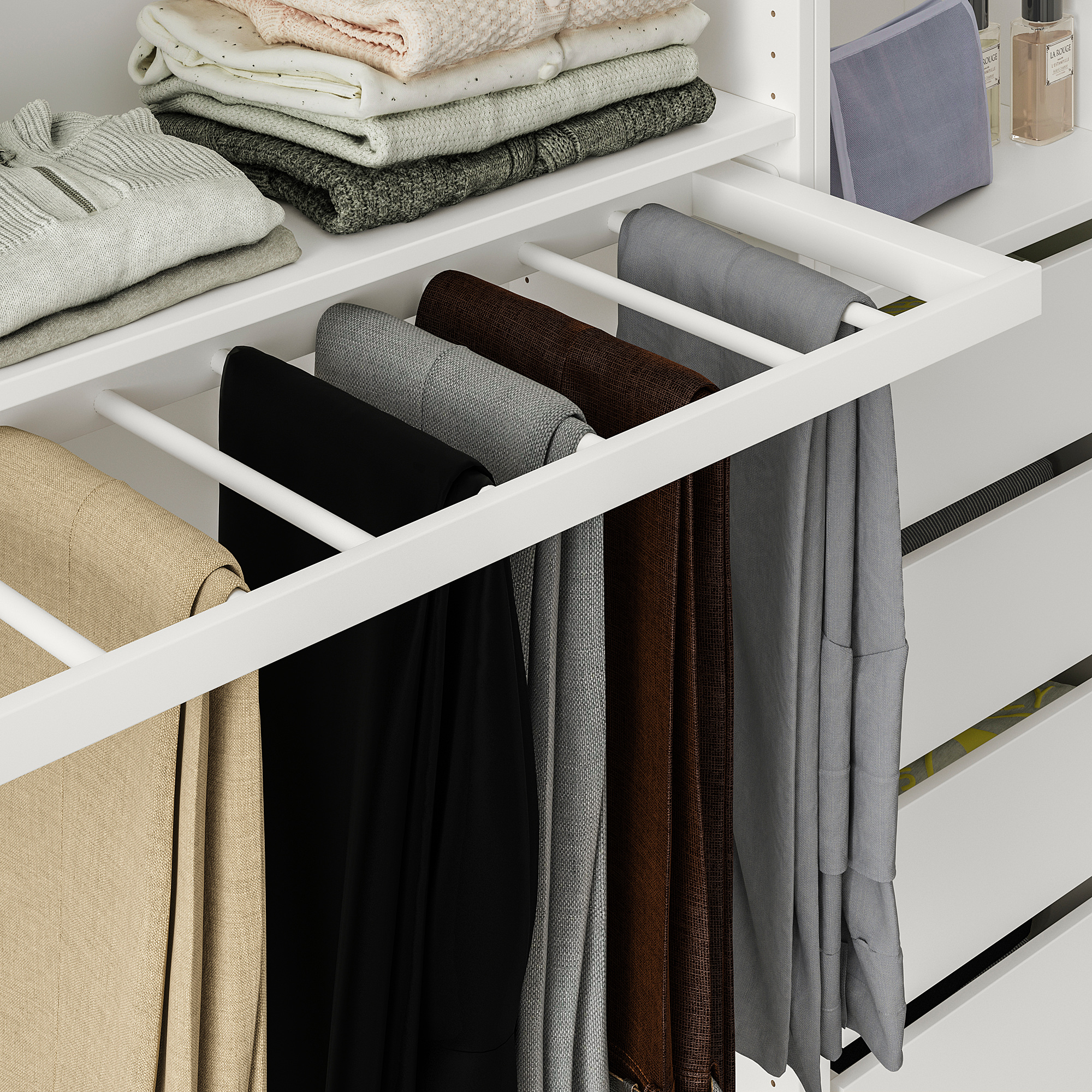 KOMPLEMENT pull-out trouser hanger