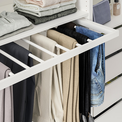 KOMPLEMENT - 外拉式吊褲架, 白色 | IKEA 線上購物 - PE766927_S4