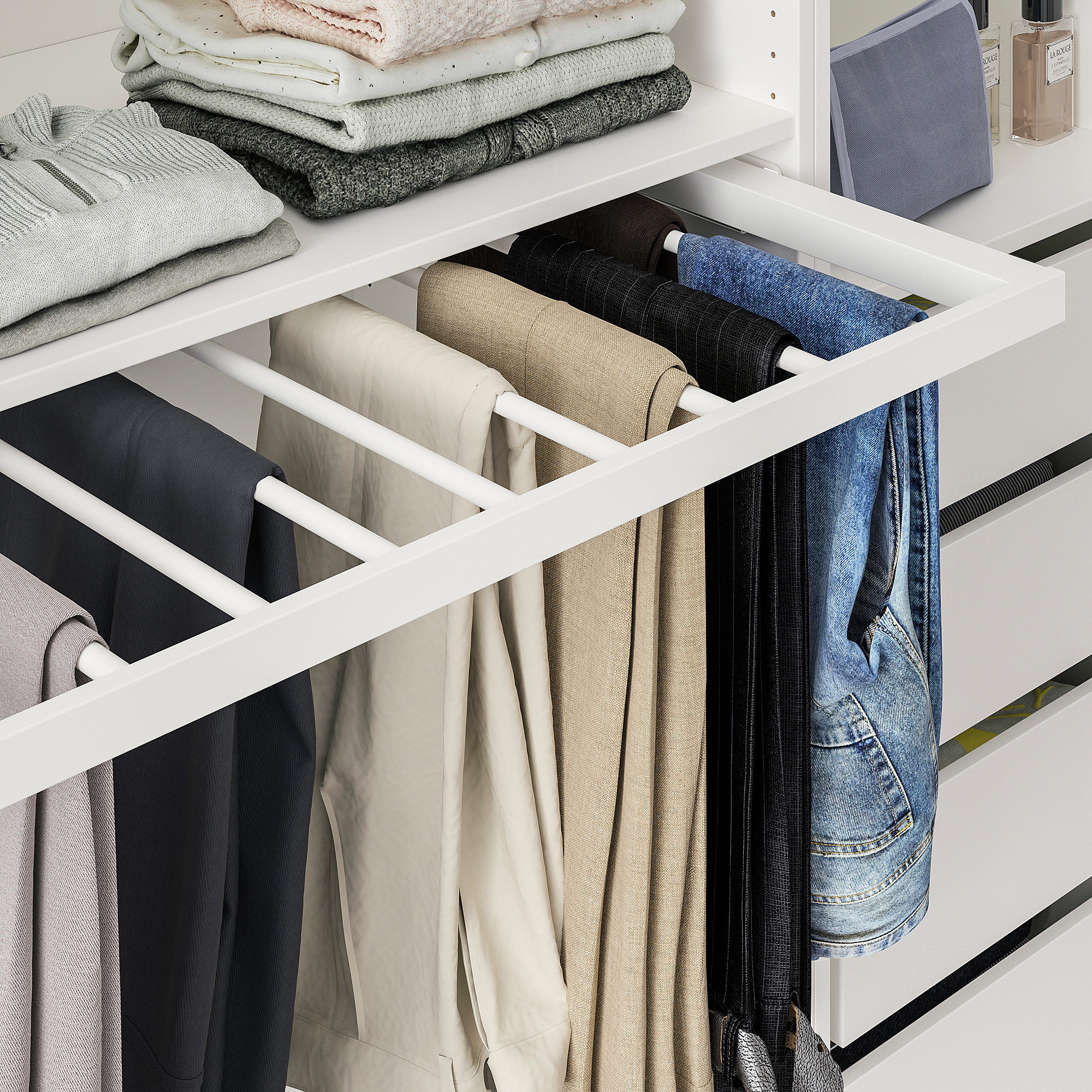 KOMPLEMENT pull-out trouser hanger